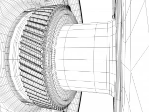 v12 engine working animated 3D Model