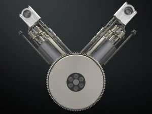 v12 engine working animated 3D Model