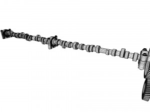 v12 engine working animated 3D Model
