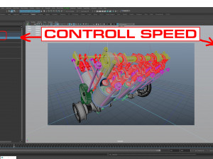 v8 engine working animated 3Dモデル