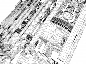 v8 engine working animated 3Dモデル