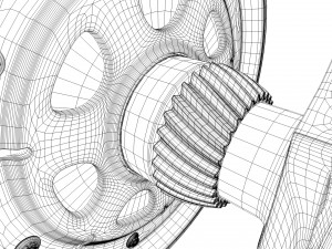 v8 engine working animated 3Dモデル