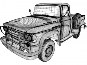 dodge power wagon 4x4 Modelo 3D