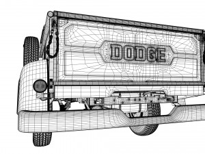 dodge power wagon 4x4 Modelo 3D