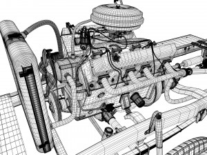 dodge power wagon 4x4 Modelo 3D