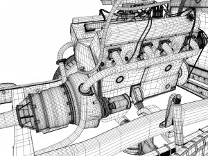dodge power wagon 4x4 Modelo 3D