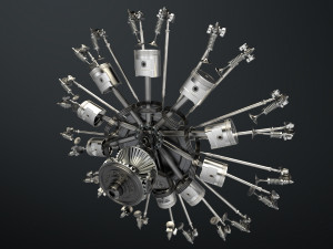 aircraft engine Modello 3D