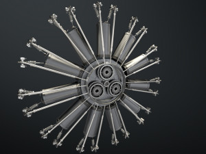 aircraft engine Modello 3D