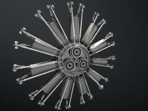 motor de avi&oacute;n Modelo 3D