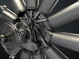 aircraft engine Modello 3D