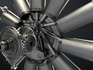 motor de avi&oacute;n Modelo 3D