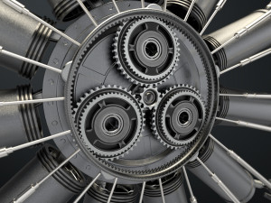 aircraft engine Modello 3D