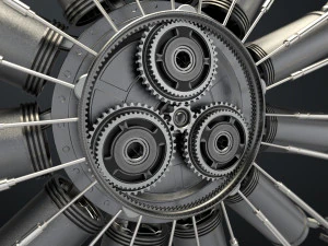 motor de avi&oacute;n Modelo 3D