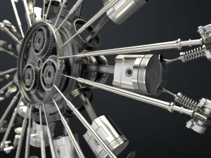 motor de avi&oacute;n Modelo 3D