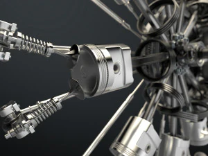 motor de avi&oacute;n Modelo 3D