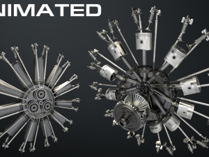 aircraft engine Model 3D