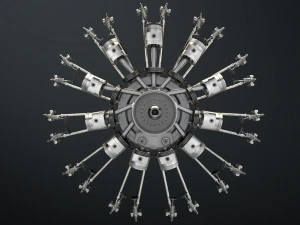 motor de avi&oacute;n Modelo 3D