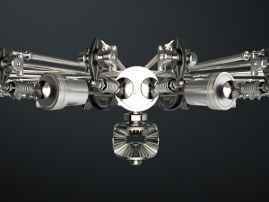 aircraft engine Modello 3D
