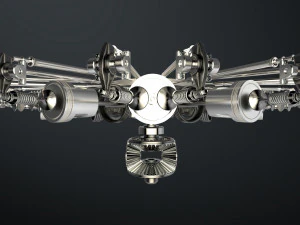 motor de avi&oacute;n Modelo 3D