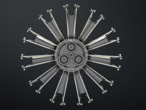 motor de avi&oacute;n Modelo 3D