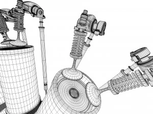 motor de avi&oacute;n Modelo 3D