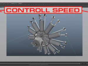 motor de avi&oacute;n Modelo 3D