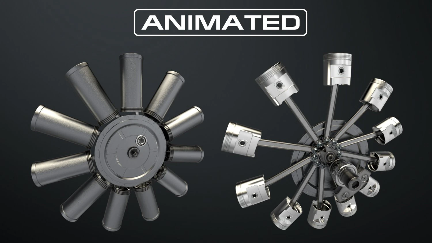 aircraft engine 3D Model .c4d .max .obj .3ds .fbx .stl .blend 