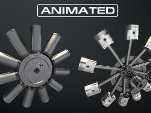 aircraft engine Model 3D