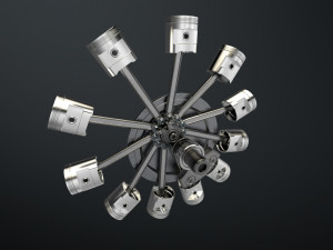 aircraft engine 3D Модель