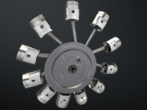 aircraft engine 3D Модель