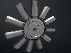 aircraft engine 3D Модель