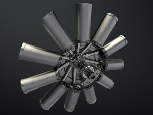aircraft engine 3D Модель