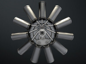 aircraft engine 3D Модель