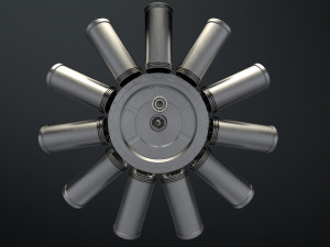 aircraft engine 3D Модель