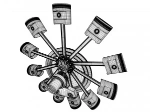 aircraft engine 3D Model