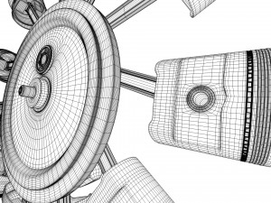 aircraft engine 3D Модель
