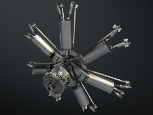 aircraft engine 3D Модель