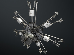 aircraft engine 3D Модель