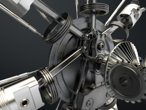 aircraft engine 3D Модель