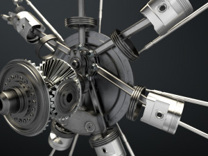 aircraft engine 3D Модель