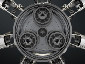 aircraft engine 3D Модель