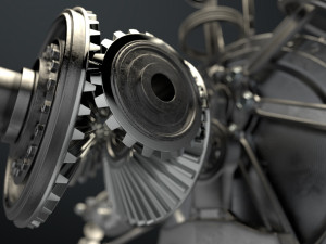 aircraft engine 3D Модель