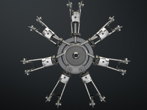 aircraft engine 3D Модель