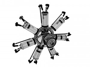 aircraft engine 3D Модель