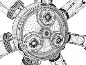aircraft engine 3D Модель