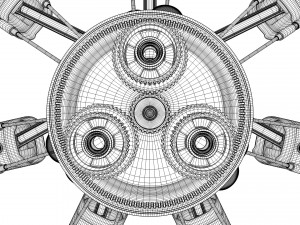 aircraft engine 3D Модель