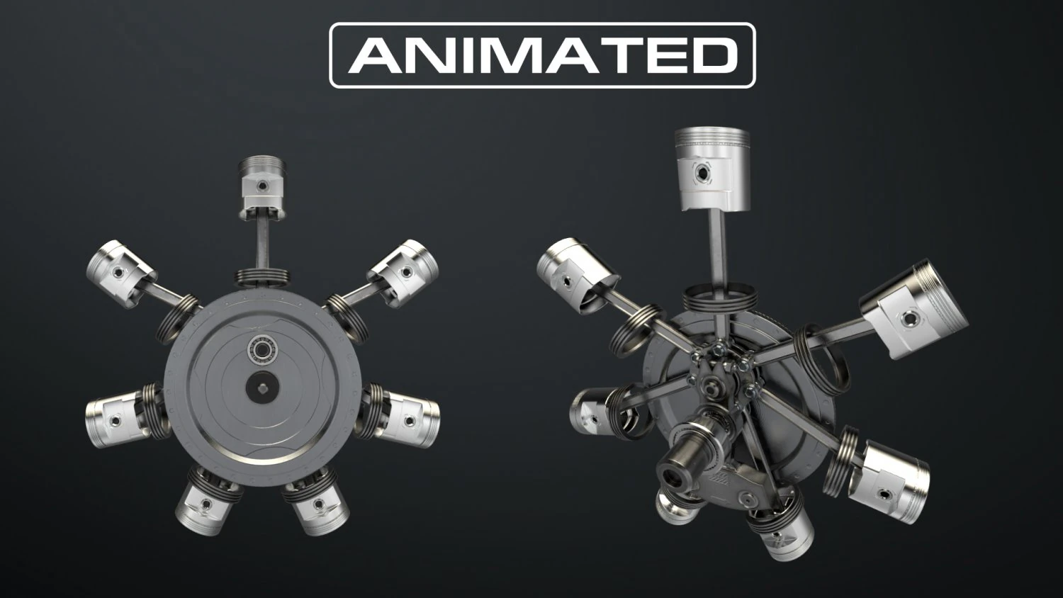 aircraft engine 3D Model .c4d .max .obj .3ds .fbx .stl .blend