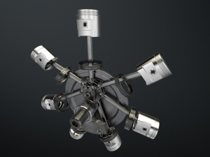 aircraft engine 3Dモデル