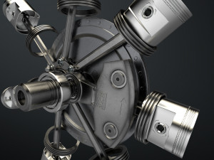 aircraft engine 3Dモデル