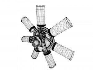 aircraft engine 3Dモデル